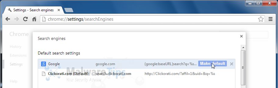 [Image: Clickorati.com Search Chrome redirect]