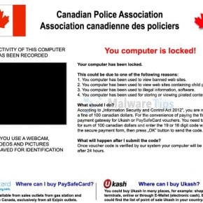 [Image: Royal Canadian Mounted Police Paysafecard virus]