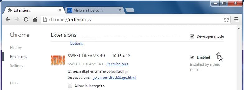 [Image: Sweetdreams-49 Toolbar Chrome extension]