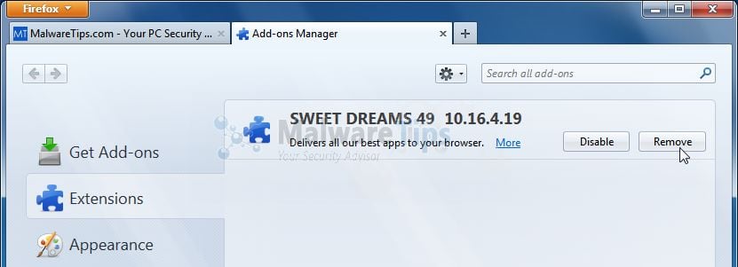 [Image: Sweetdreams-49 Toolbar Firefox extension]