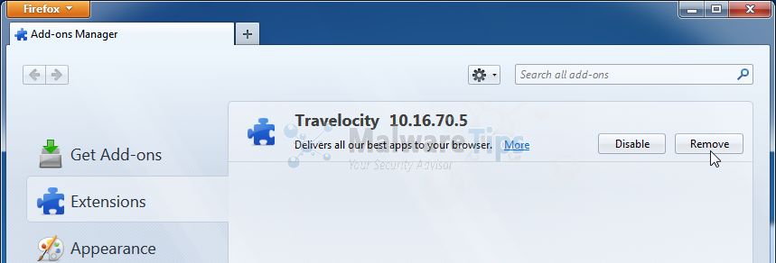 [Image: Travelocity Toolbar Firefox extension]