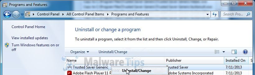 Remove Trusted Saver Virus (Removal Guide)