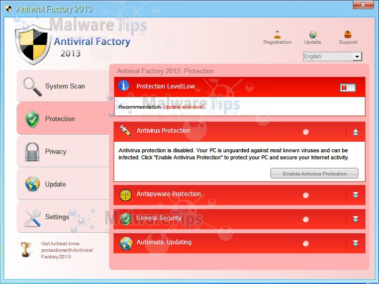 Picture of Antiviral Factory 2013 virus