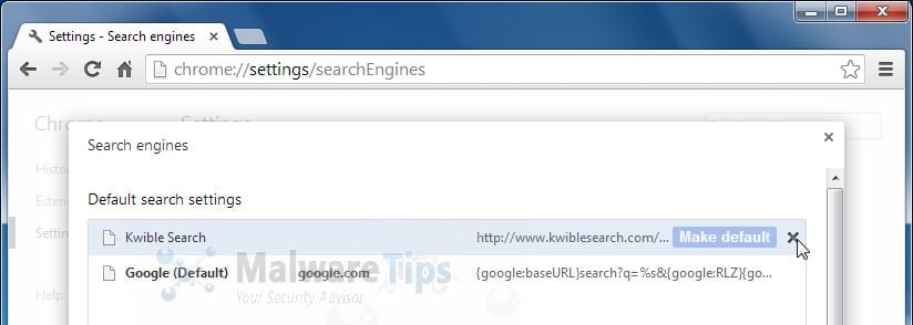 [Image: Kwible Search Chrome removal]