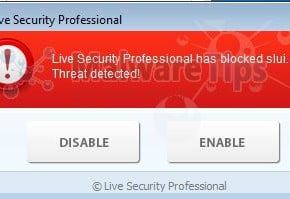 [Image: Live Security Professional Warning]