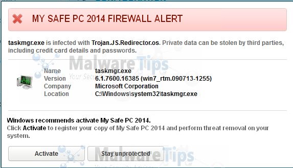 [Image: My Safe PC 2014 Firewall Alert]