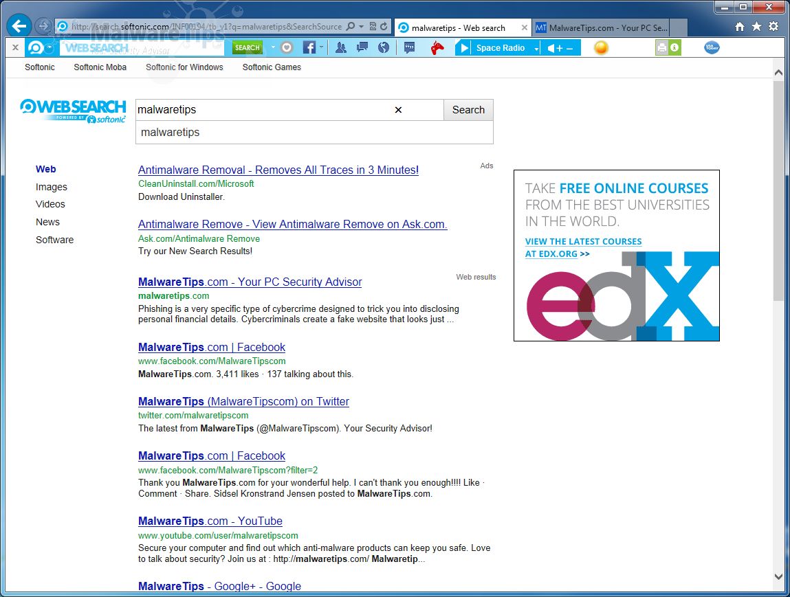 How to remove Softonic Web Search redirect (Virus Help Guide)