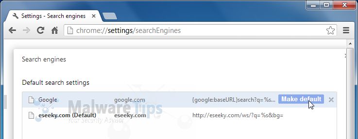 [Image: Eseeky.com Search Chrome redirect]