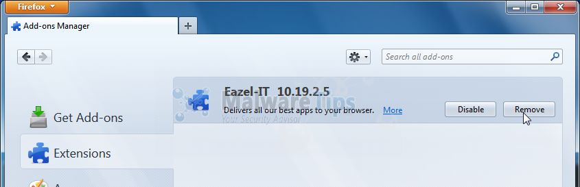 [Image: Eazel Toolbar Firefox extension]