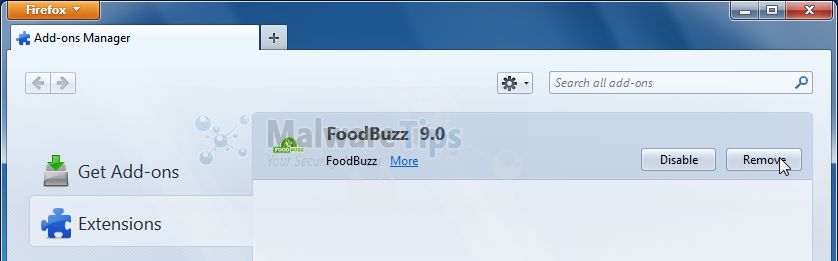 [Image: FoodBuzz Firefox extension]