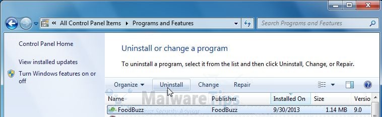 Remove FoodBuzz Pop-up Virus (Removal Guide)