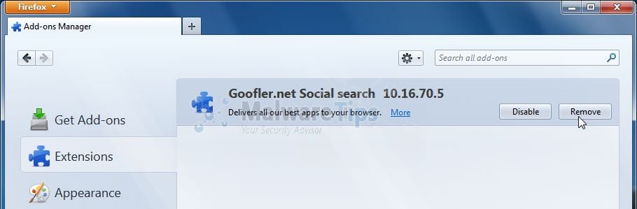 [Image: Goofler Toolbar Firefox extension]