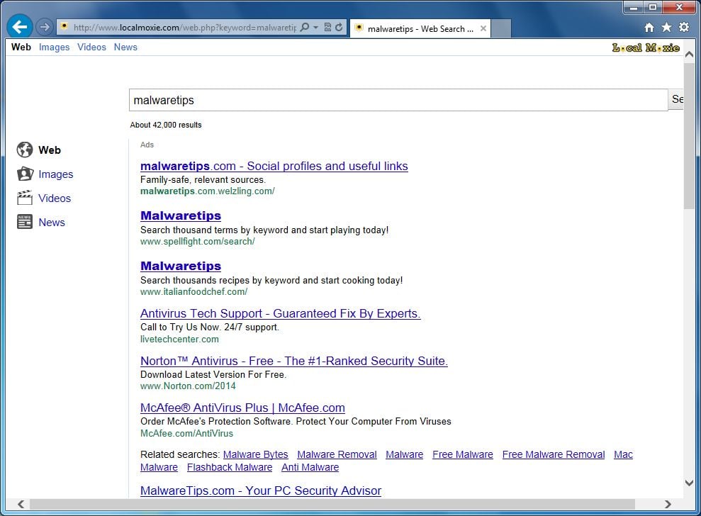 [Image: Websearch.oversearch.info redirect]