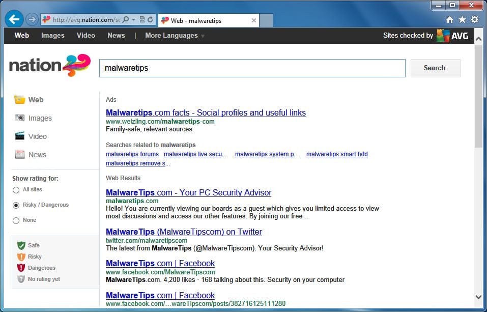 [Image: Avg.nation.com redirect]