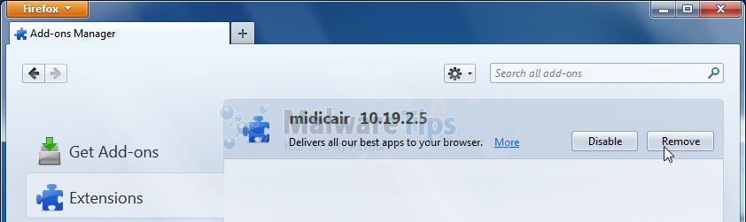 [Image: Midicair Toolbar Firefox extension]