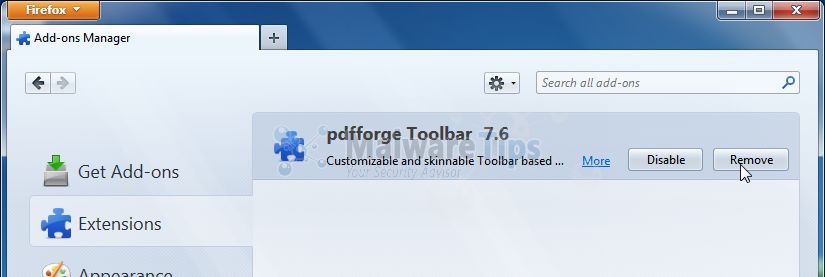 [Image: Pdfforge Toolbar Firefox extension]