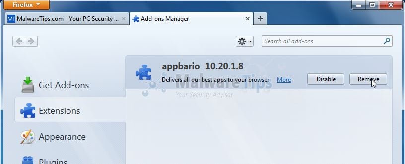 [Image: Appbario Toolbar Firefox extension]