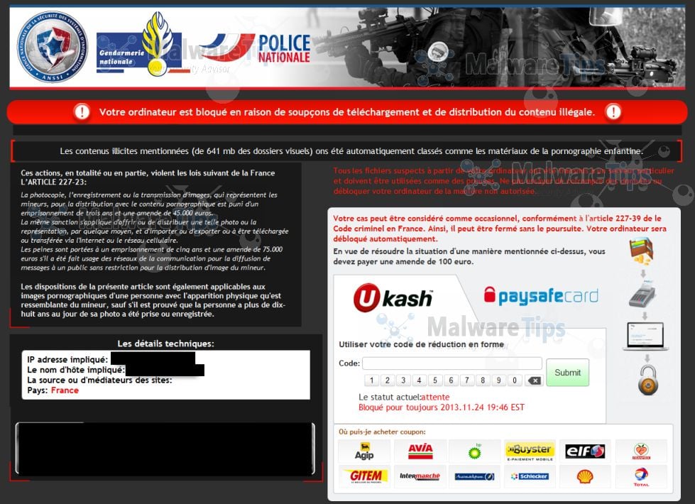 [Image: Police Nationale virus]