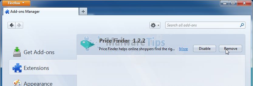[Image: Price Finder Firefox Extension]