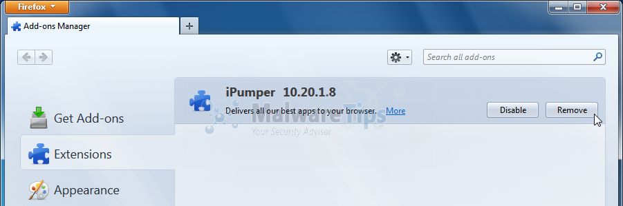 [Image: iPumper Toolbar Firefox extension]