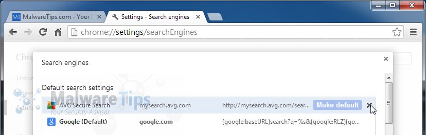 [Image: Mysearch.Avg.com Chrome removal]