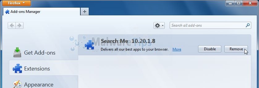 [Image: SearchMe Toolbar Firefox extension]