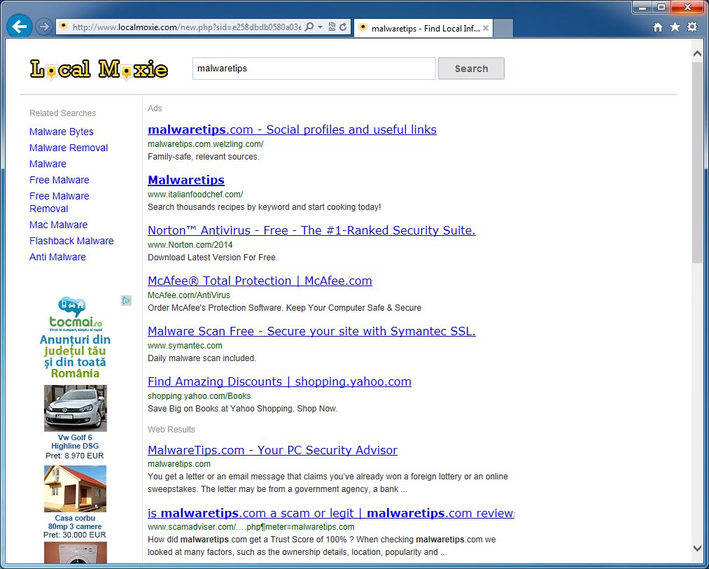 [Image: Websearch.a-searchpage.info redirect]