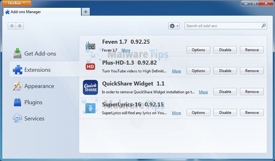 [Image: TubeSaver Firefox extension]