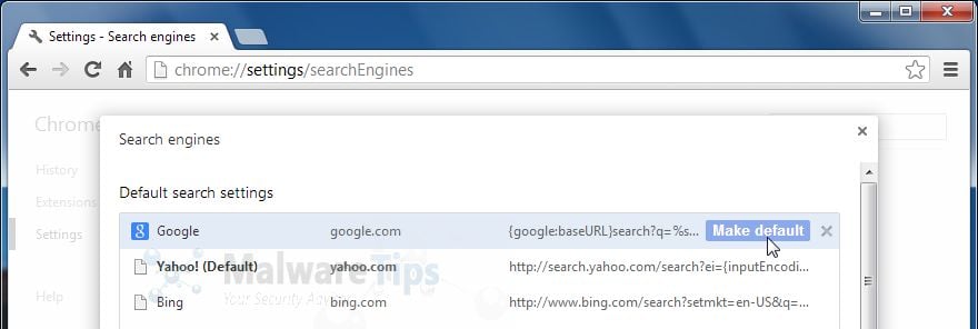 [Image: Yahoo Search in Google Chrome]