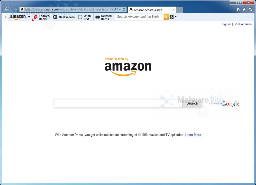 Remove Amazon Smart Search (Virus Removal Guide)