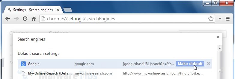 [Image: my-online-search.com Chrome redirect]