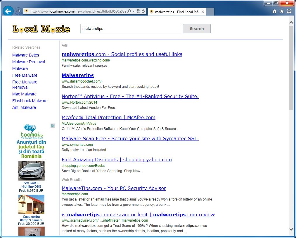 [Image: Websearch.search-guide.info redirect]