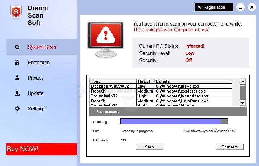 [Image: Dream Scan Soft malware]