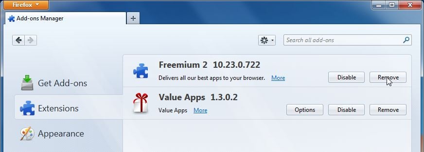 [Image: Freemium 2 Toolbar Firefox extension]