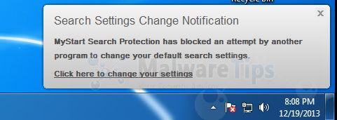 [Image: MyStart Search Protection virus]