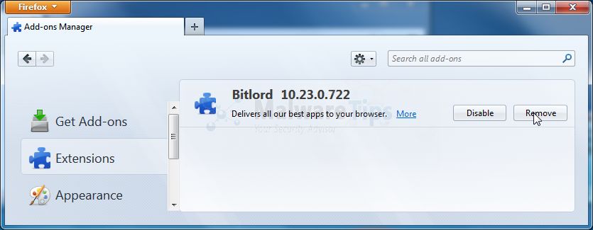 [Image: Bitlord Toolbar Firefox extension]