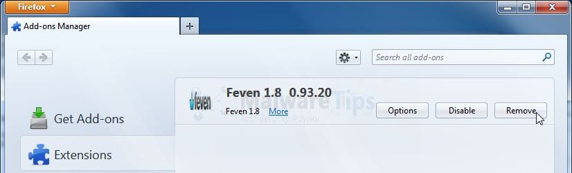 [Image: Feven 1.8 Firefox extensions]