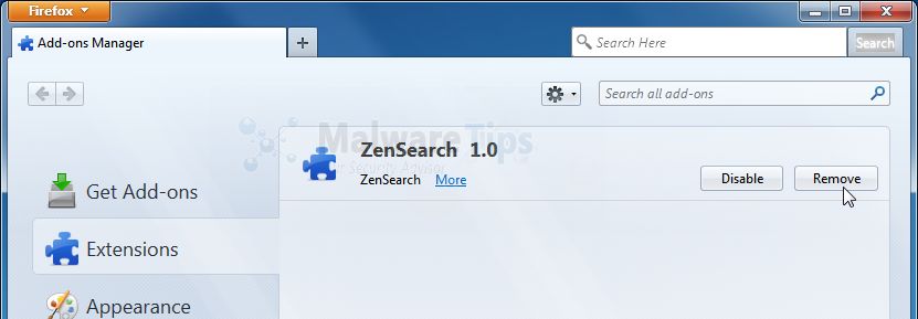 [Image: ZenSearch Firefox extension]