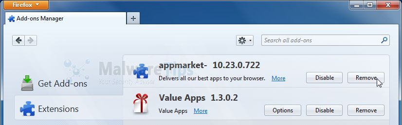 [Image: AppMarket Toolbar Firefox extension]