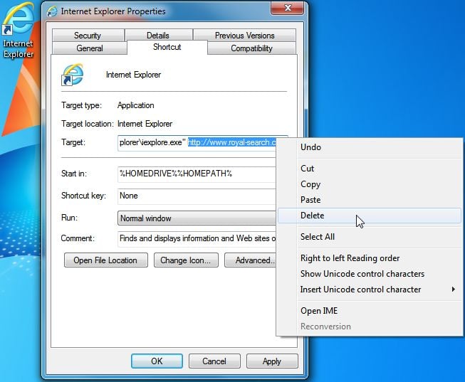 [Image: Royal-Search.com hijack]