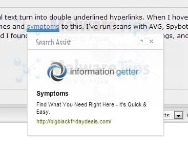 [Image: Search Assist pop-up virus]