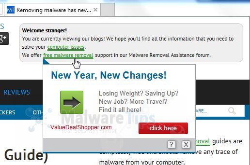 [Image: ValueDealShopper.com virus]