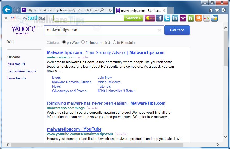 malwarebytes google chrome mysearchdial