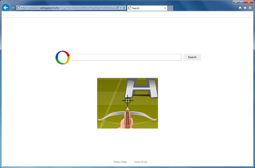 Image: Websearch.WebIsAwsome.info browser redirect