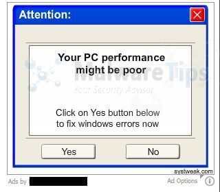 [Image: Your PC performance might be poor virus]