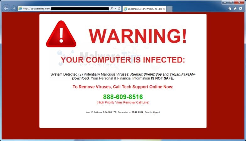 CpuWarning.com virus