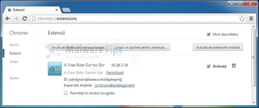 [Image: FreeRide Games Toolbar Chrome extension]