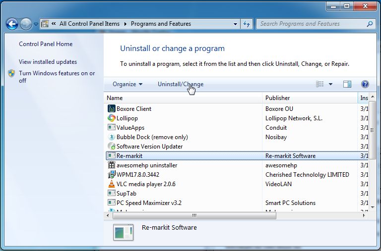 Picture of Uninstall IST Cleaner Pro program from Windows