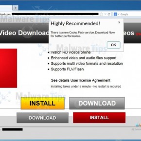 Picture of lp.freepspvideodownload.com pop-up virus