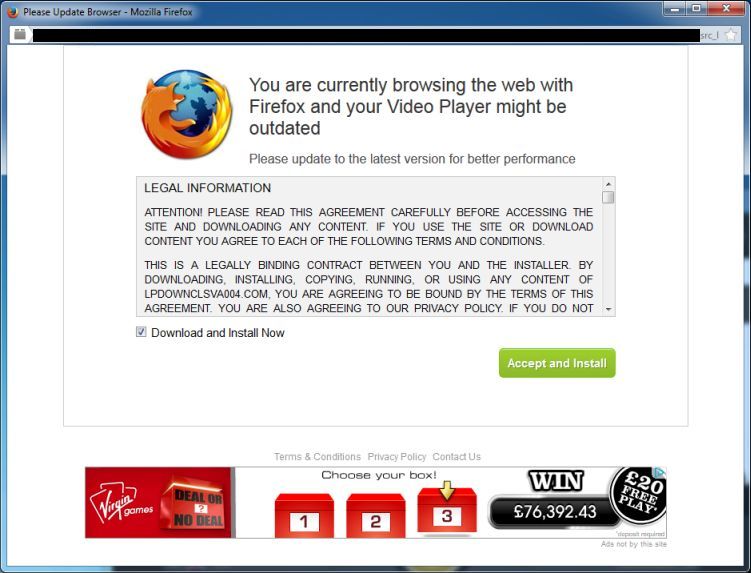 [Image: Gio.mappingdone.net pop-up virus]